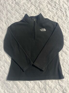 Youth Black North Face Fleece Pullover